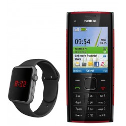 Buy 1 Get 1 Free Nokia X2-00R And Macra Digital Unisex Watch